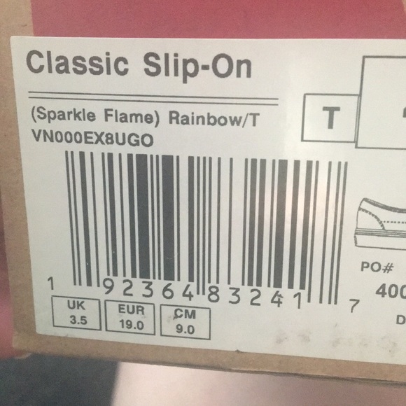 Vans classic slip on (Sparkle 🔥) size 4 (Toddler) HOST PICK 🤩 - Picture 7 of 7